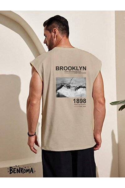 E-ROMA Tricou fără mâneci cu imprimeu Brooklyn 1898