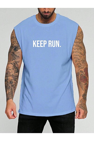 BENROMA Keep Run. Футболка без рукавів з принтом