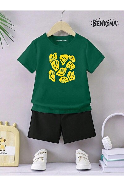 BENROMA Unisek dečiji šorc set - karakter štampan