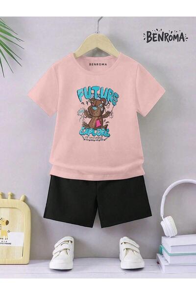 BENROMA Unisex set dječjih šortsa - Sa printom karaktera