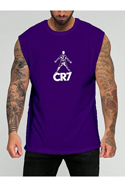 BENROMA تي شيرت بدون أكمام مطبوع عليه لاعب كرة القدم