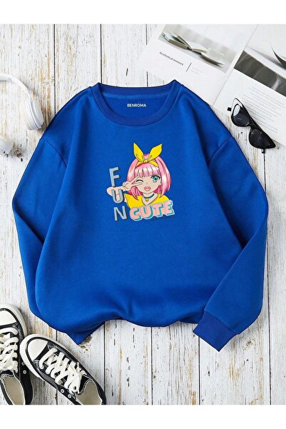 DM DOLCE MORE Hanorac unisex pentru copii, cu 3 fire, din bumbac pieptănat, c...