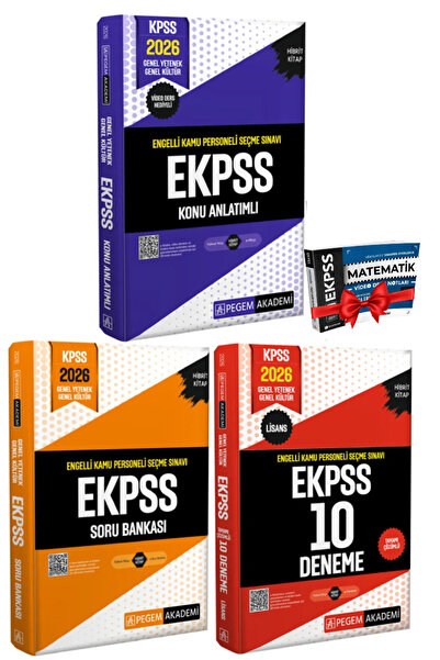 Pegem Akademi Yayıncılık 2026 Pegem EKPSS Konu Anlatım+EKPSS Soru Bankası+EKP...