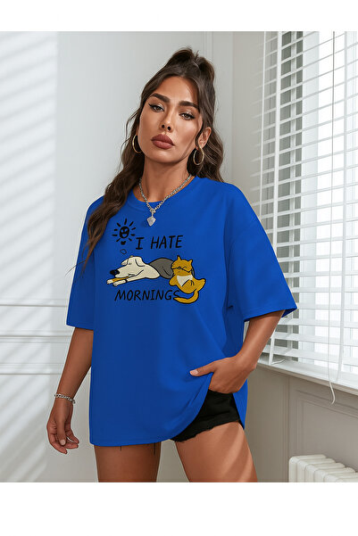 BENROMA Μπλουζάκι Unisex με στάμπα Cat