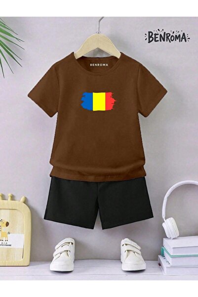 BENROMA Unisek dečiji šorc set - karakter štampan