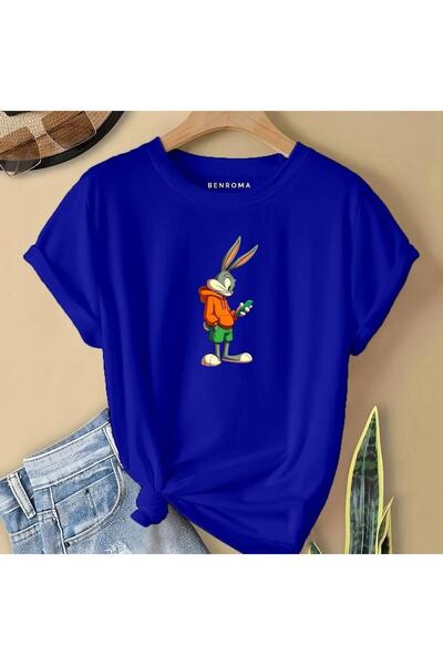 BENROMA Дитяча футболка з принтом кролика з мультфільму