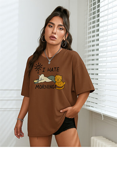 BENROMA Μπλουζάκι Unisex με στάμπα Cat