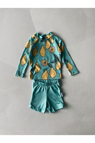 rg kidsstore Baby Long Sleeve Shorts Swimsuit