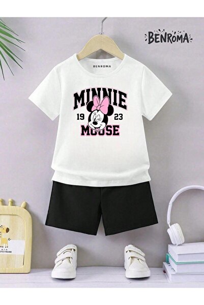 BENROMA Set pantaloni scurți unisex pentru copii - imprimat cu caractere