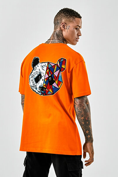 E-ROMA Crna majica sa panda printom, veće veličine