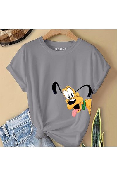 BENROMA 1 T-Shirt Is a Gift for Purchases of 6 or More in the Cart - Dog Printed Children's T-Shirt