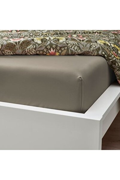 IKEA - ULLVIDE, cearceaf dublu, gri-bej, 240x260 cm