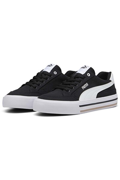 Puma Court Classic Vulc FS 396353 Unisex Spor Ayakkabı SİYAH-BEYAZ