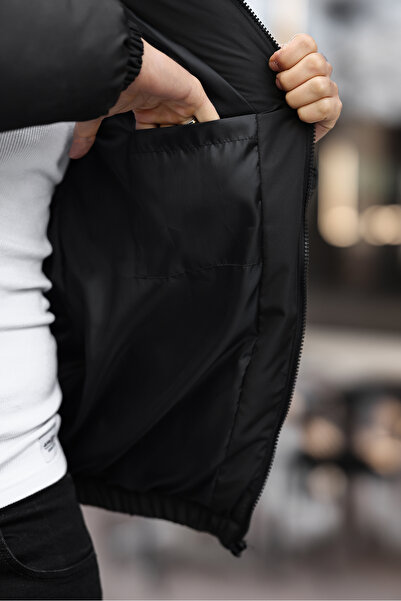 Last fashion Yeni Sezon Unisex Siyah Şişme Mont