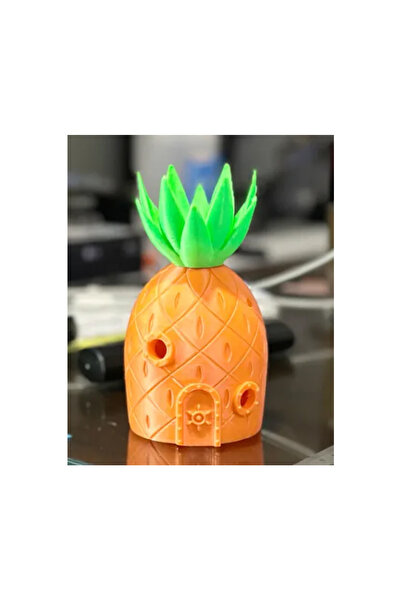 PUREYSMA Sünger Bob Ananas Akvaryum Evi – Dekoratif Balık Yuvası