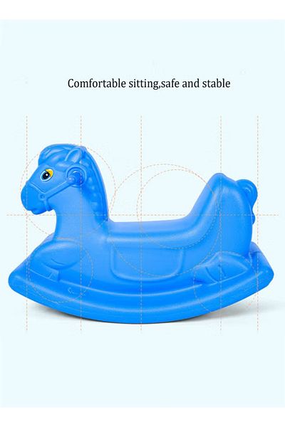 Rally Rocking Horse Toy for Kids - Durable Plastic - Safe and Fun Design - Suitable for Boys and Girls