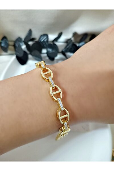 mos&more 14K Altın Kaplama Elegant Bileklik