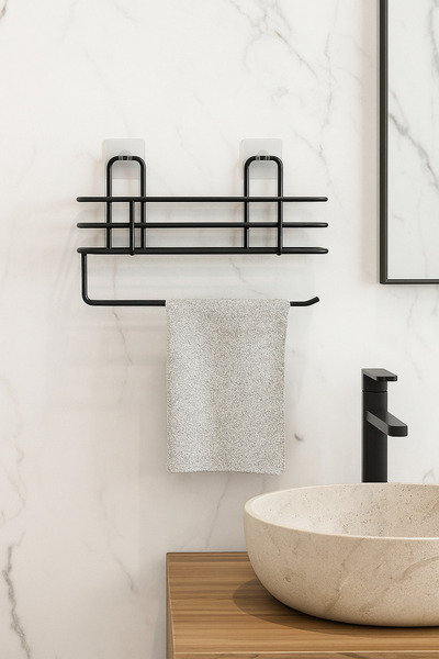 yodis حامل مناديل ورقية لاصق من Delmeye SON مع رف، حامل مناديل، حامل مناديل، ...