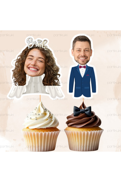partikuki 10 Adet Bekarlığa Veda Partisi Bride To Be Kişiye Özel Fotoğraflı P...