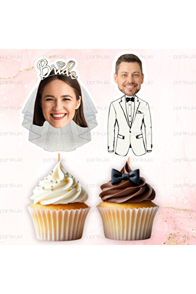 partikuki 10 Adet Bekarlığa Veda Partisi Bride To Be Kişiye Özel Fotoğraflı P...