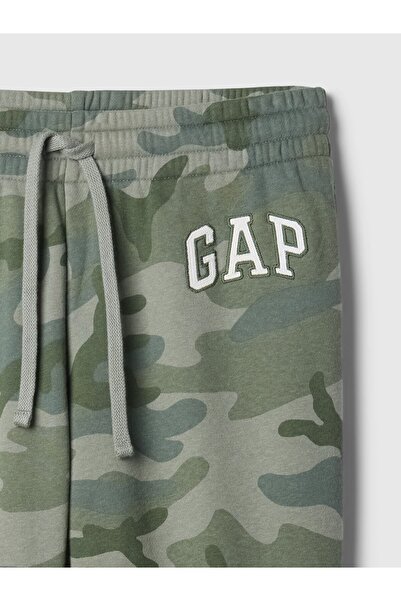 GAP Kadın Kamuflaj Logo Jogger Fleece Eşofman Altı