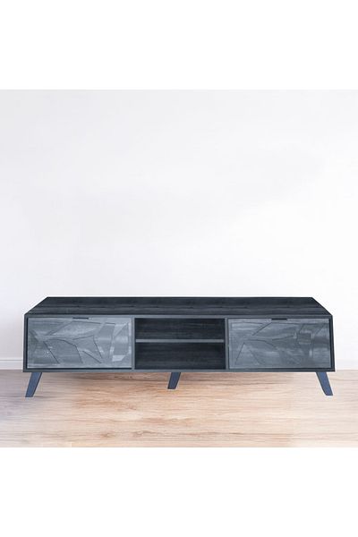 DEC22 A very distinctive TV table with a modern design, measuring 160 cm