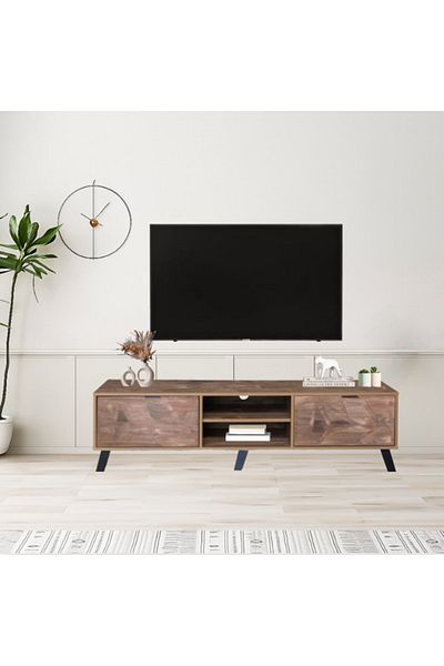 DEC22 A very distinctive TV table with a modern design, measuring 160 cm