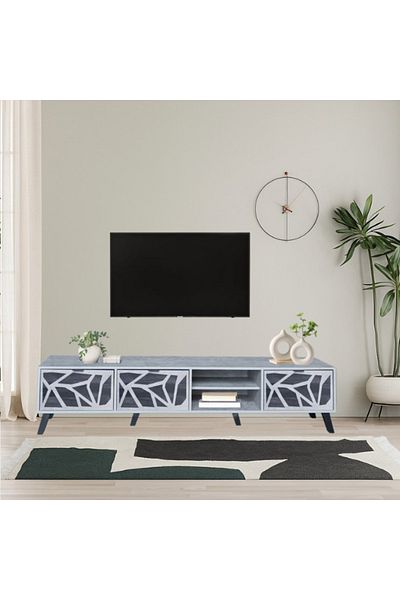 DEC22 Very distinctive TV table, 200 cm in size
