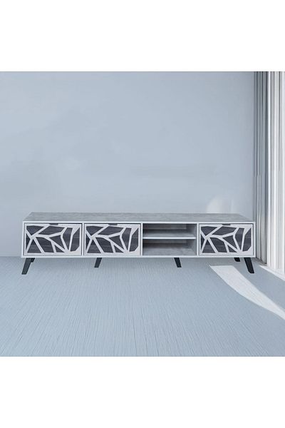 DEC22 Very distinctive TV table, 200 cm in size