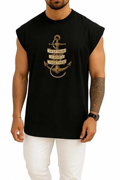 Bahriyeli Collection supradimensionat Keep Your Ship Together Tricou sport un...
