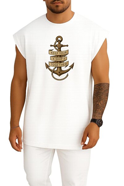 Bahriyeli Collection supradimensionat Keep Your Ship Together Tricou sport un...