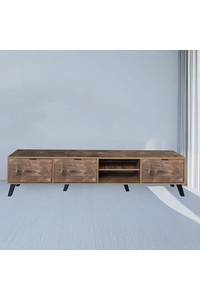 DEC22 A very distinctive TV table with a modern design, measuring 200 cm