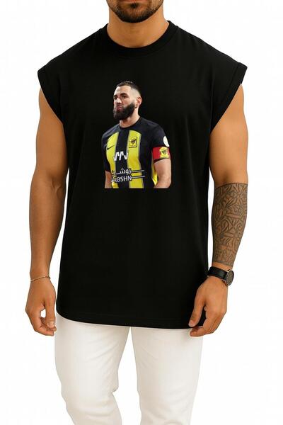 Bahriyeli Collection Oversize Karim Benzema Al Ittihad Saudi Unisex Sports Si...