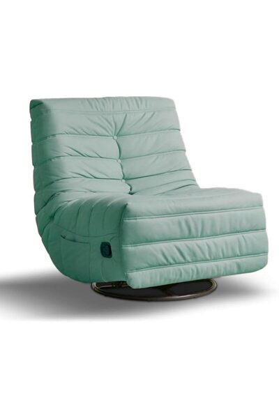 MAPLE HOME DECORATION Recliner Sofa Chair 360°swivel Rocking Backrest Footrest Nordic Style Single Sofa