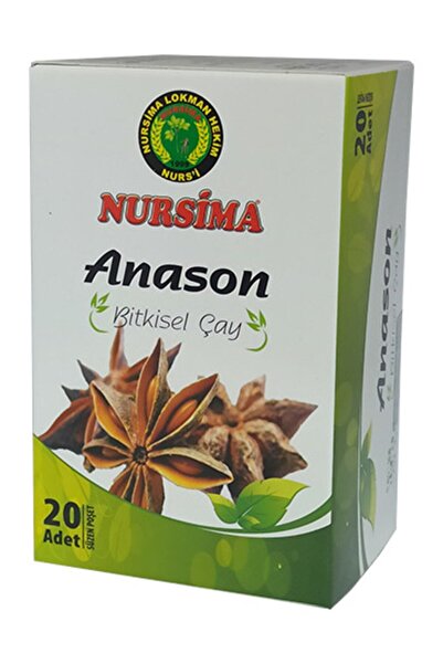 Nursima Anason Bitkisel Çay 20 Adet Süzen Poşet