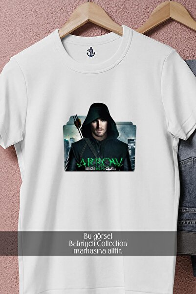 Bahriyeli Collection Μπλουζάκι Unisex με σχέδιο ξένης σειράς τηλεοπτικών εκπομπών Arrow oversized