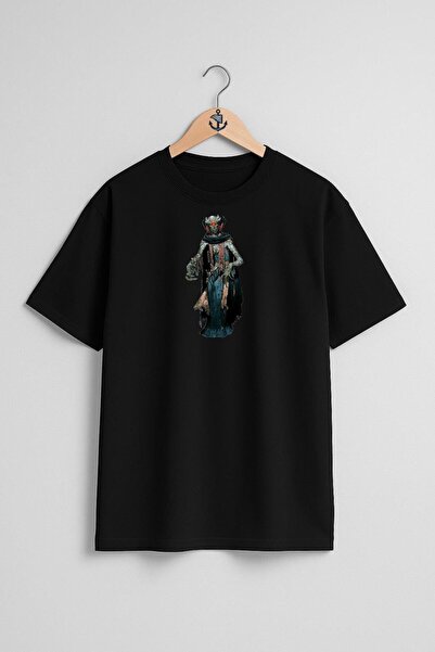 Bahriyeli Collection oversized Μπλουζάκι Unisex με σχέδιο στήθους Pathfinder ...