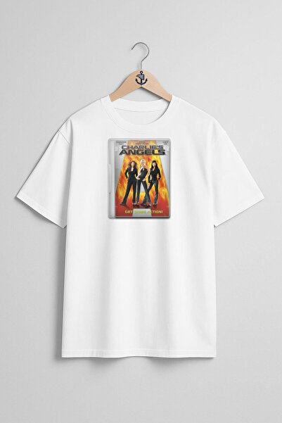 Bahriyeli Collection Oversize Charlienin Angels Chest Design Unisex T-Shirt
