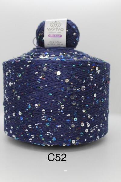 VAVIVO HANDKNITTING YARNS Vavivo Galaxy 3+6 mm Thick Sequence Hand Knitting and Bag Yarn