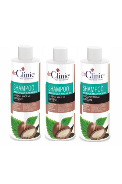 Dr. Clinic Herbal Content Nettle and Argan Oil Shampoo 400 ml (Set of 3)