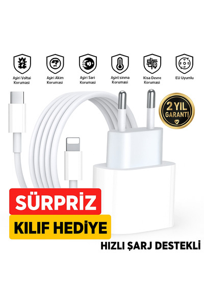 aheaks iPhone Tüm Serilerle Uyumlu Hızlı Şarj Aleti Adaptör Kablo Plus 6 7 8 X 11 12 13 14 Pro Max