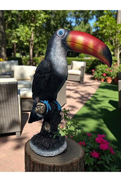 ALCSTORE Tukan Kuşu Dekoratif Biblo – Tropikal Ev ve Ofis Süsü