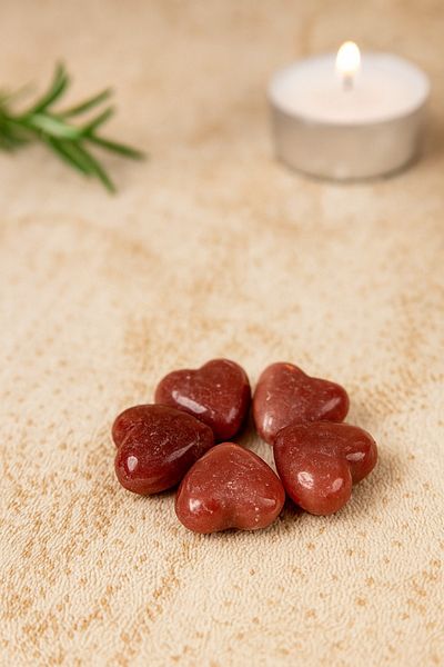 Home Mini Heart Decorative Soap Gift Set Handmade Natural Bath and Skin Care Soap (Brown)