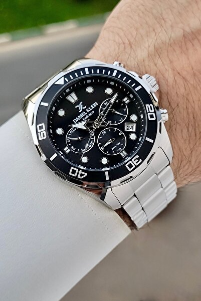 Daniel Klein Kadranı Siyah Kordonu Gri Renk Fonksiyonlu Erkek Kol Saati