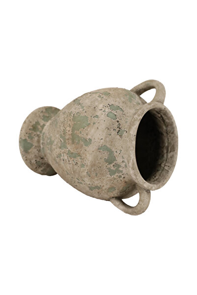 Generic Luxury Green Flower Clay Pot - Modern Piece (22*22*31 cm, 2.75 kg) - Perfect for Home & Garden