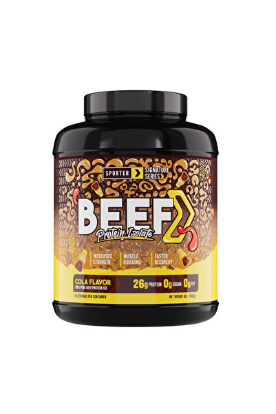 Sporter بروتين لحم بقري معزول، كولا، 4 أرطال - غني بالبروتين، منخفض الكربوهيدرات، بديل لبروتين مصل اللبن والبروتين النباتي