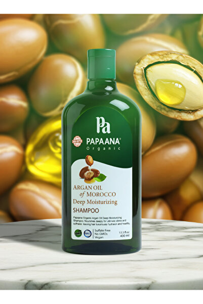 Papaana Organic شامبو بابانا أورجانيكس المرطب العميق بزيت الأرجان المغربي (40...