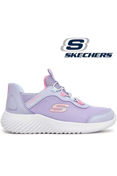 SKECHERS Bounder Slip-Ins Simle Cute 303585L Orthopedic Children's Sports Shoes Li̇la