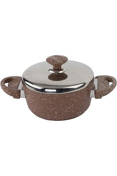 SAFLON Granite Pot With Stainless Steel Lid 20CM - SF3620GR