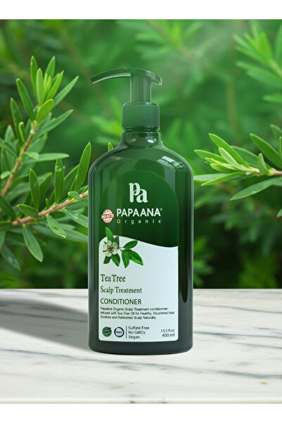 Papaana Organic بلسم علاج فروة الرأس بخلاصة شجرة الشاي من بابانا أورجانيكس (400 مل)
